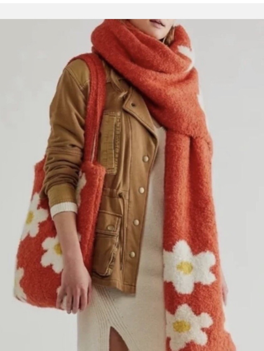 Free People tote and scarf set